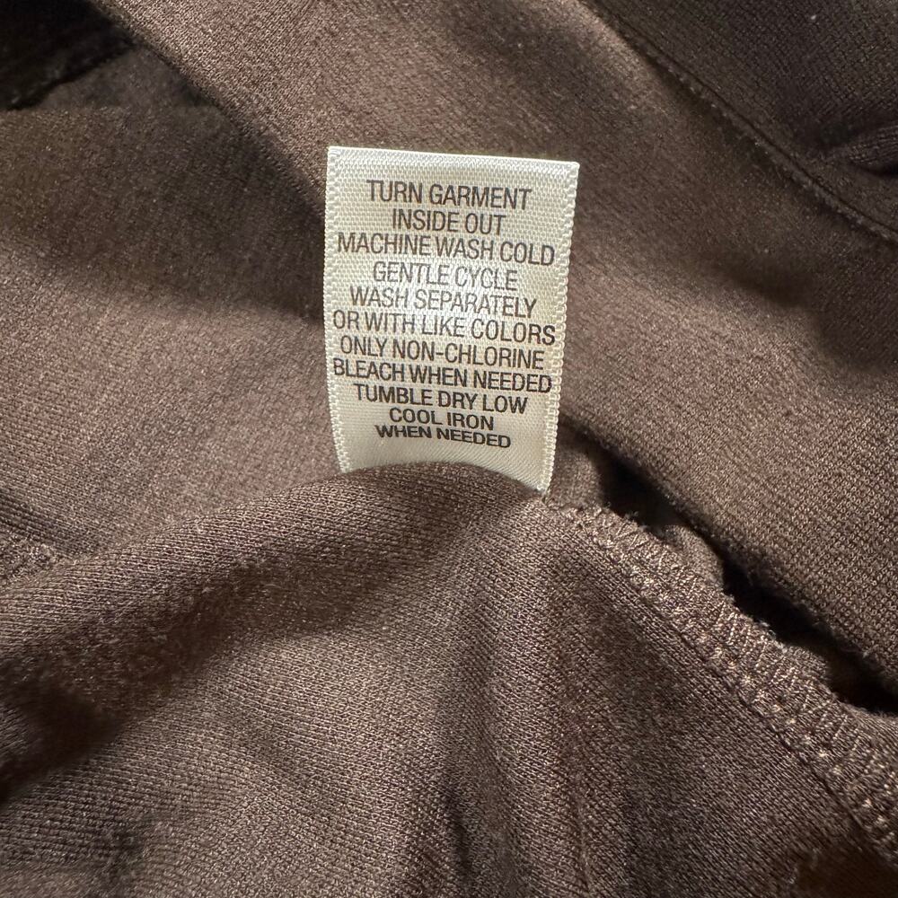 Studio Works Petite Brown Pull On Dress Pants Womens PM Stretch - Picture 9 of 9
